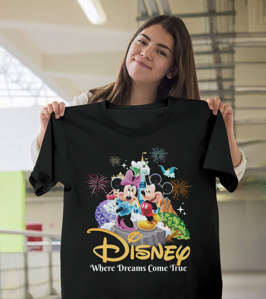 Disney Mickey And Minnie Where Dreams Come True T-Shirt