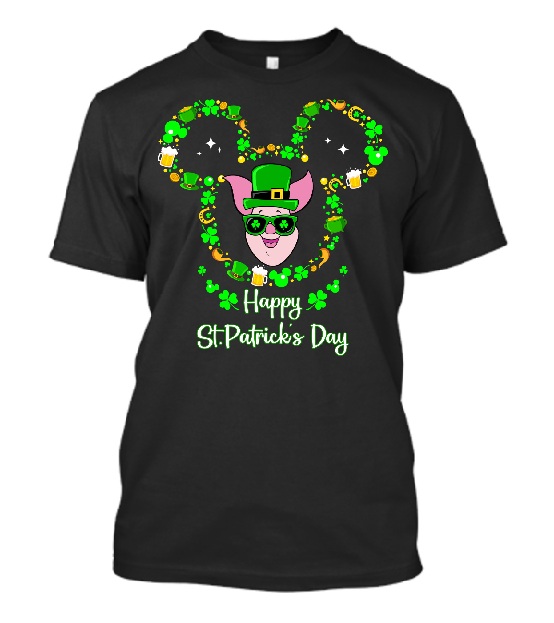 Piglet Happy St. Patrick's Day T-Shirt