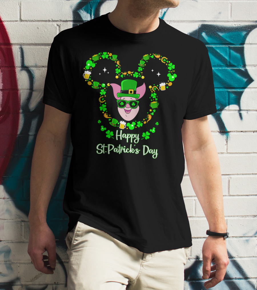 Piglet Happy St. Patrick's Day T-Shirt
