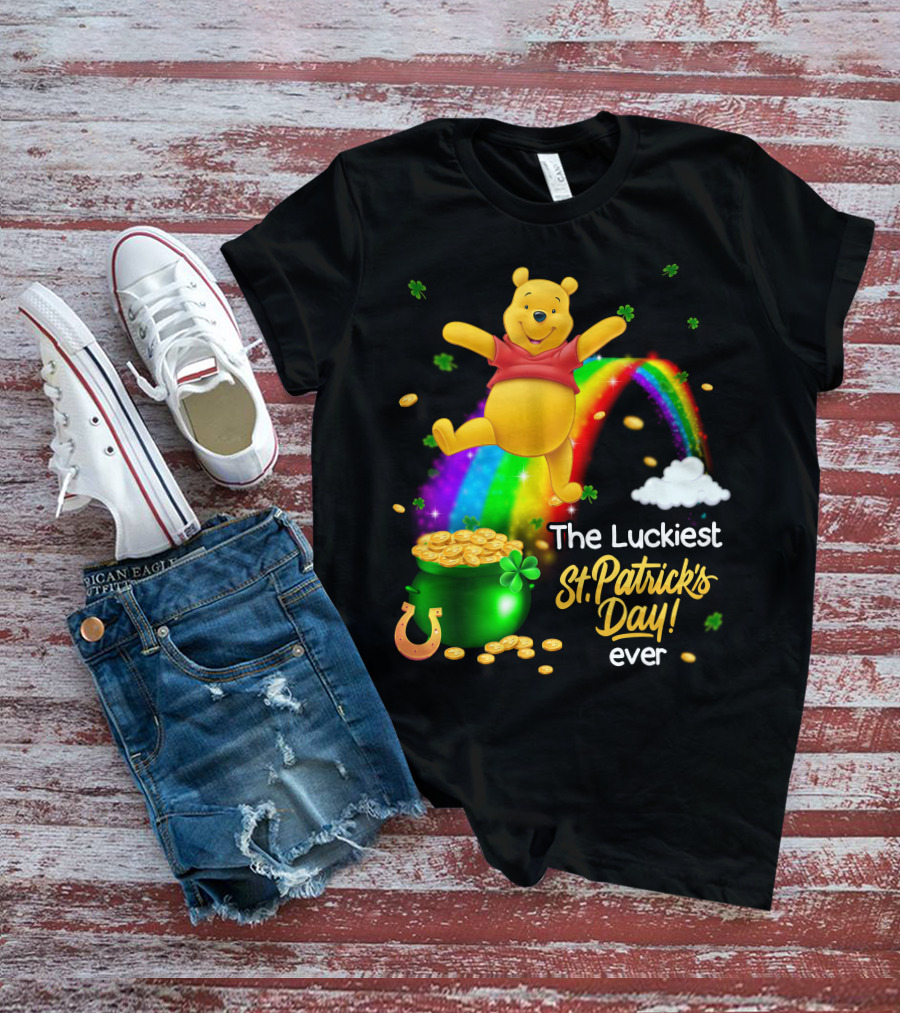 The Luckiest St. Patrick's Day Ever Pooh T-Shirt