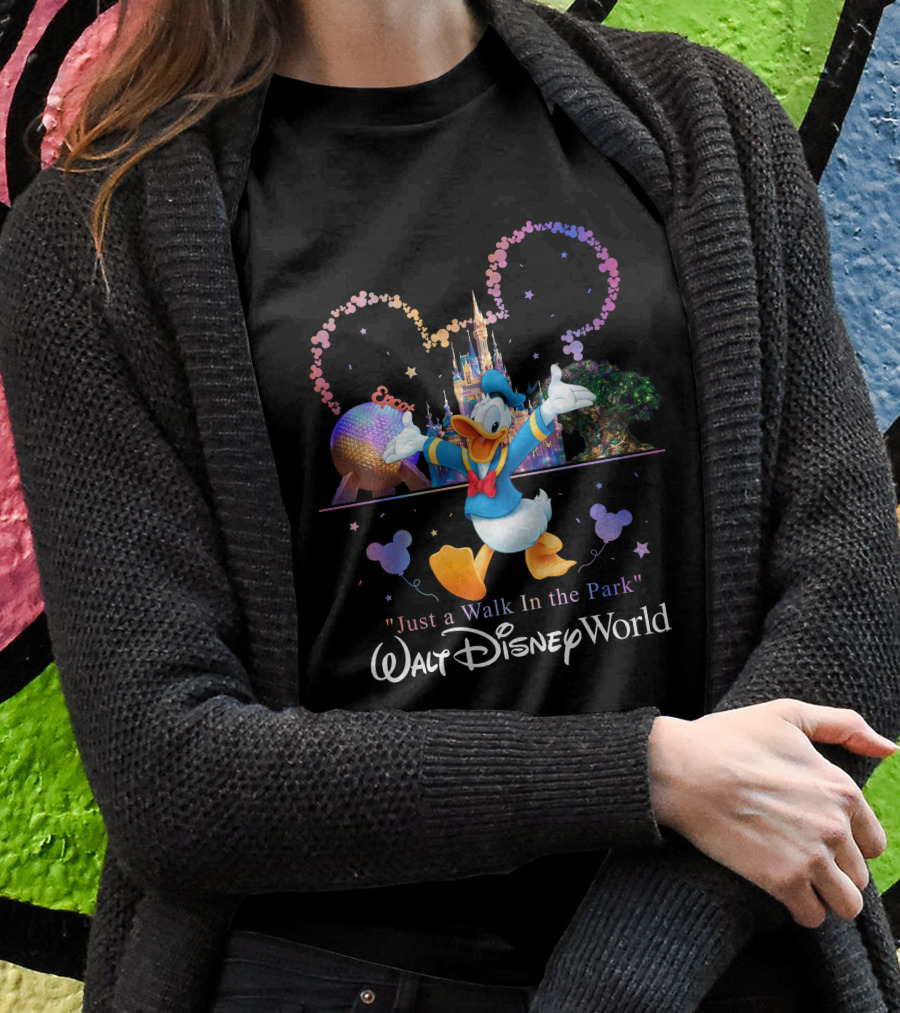Walt Disney World Donald Duck Just A Walk In The Park T-Shirt