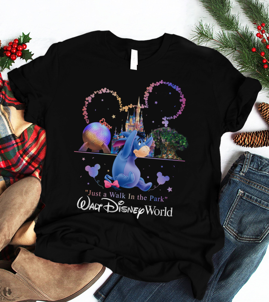 Eeyore Just A Walk In The Park Walt Disney World Epcot T-Shirt