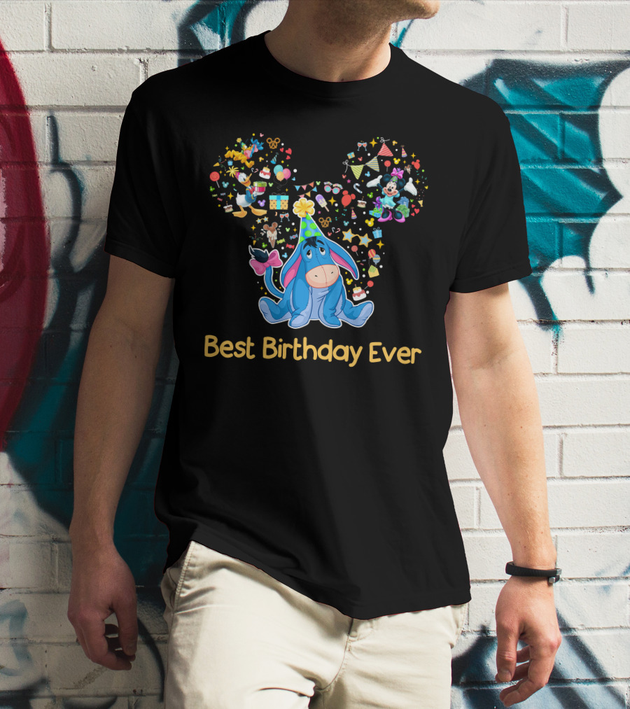 Eeyore Best Birthday Ever Disney Celebration T-Shirt