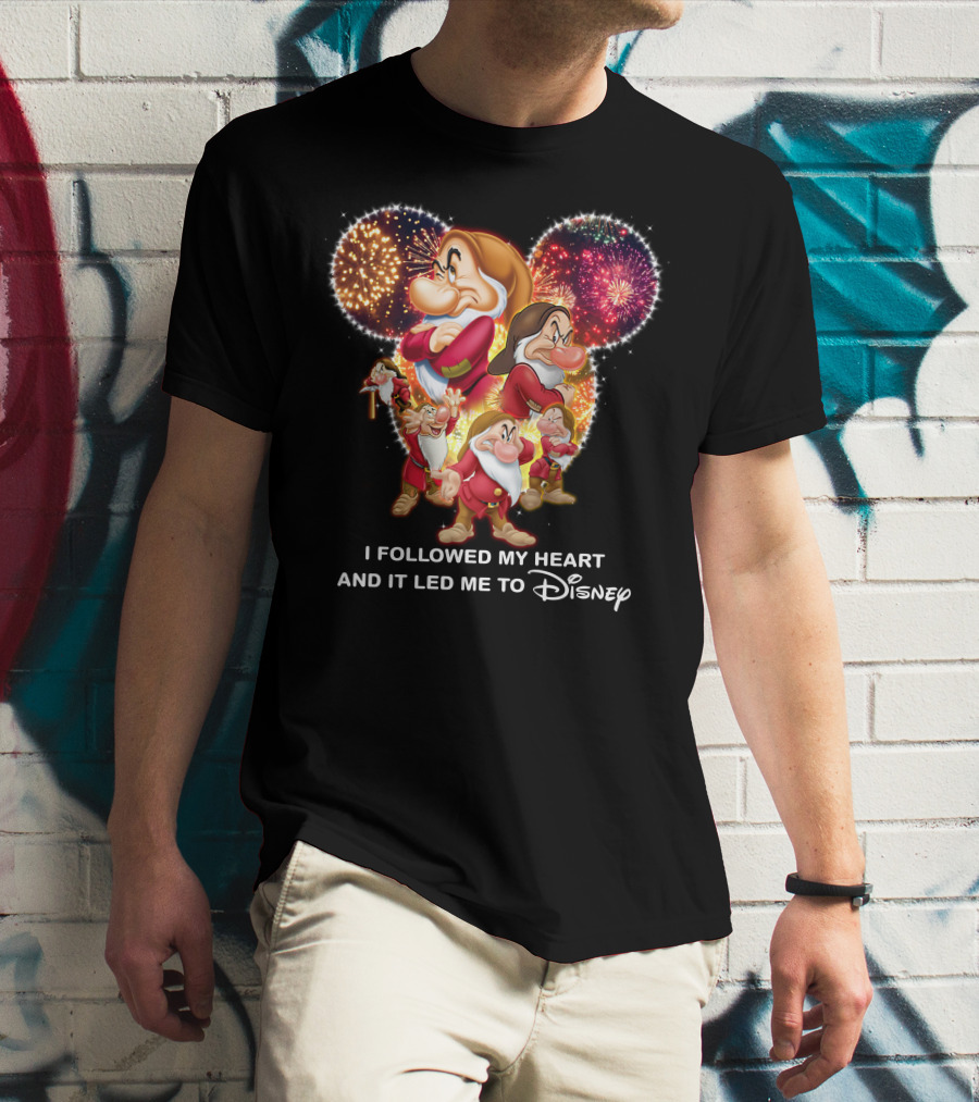 Grumpy I Followed My Heart And It Led Me To Disney Fireworks T-Shirt