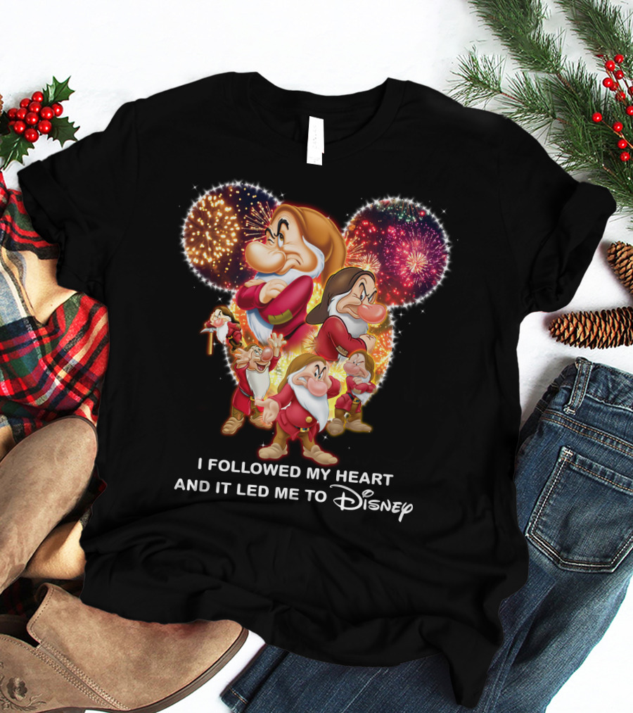 Grumpy I Followed My Heart And It Led Me To Disney Fireworks T-Shirt