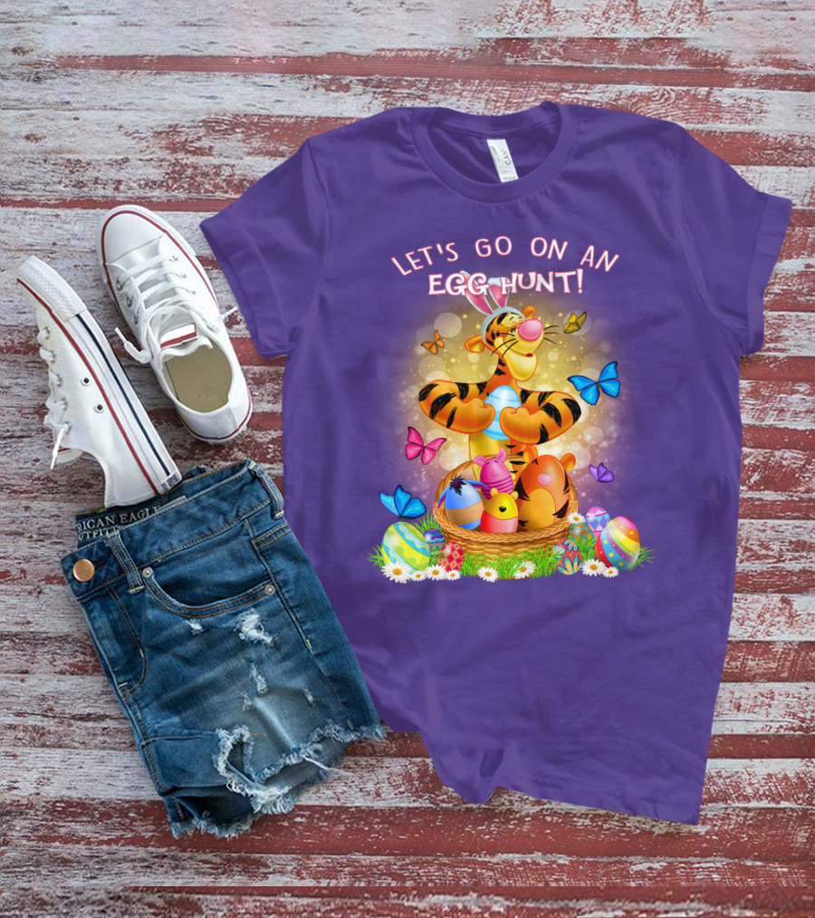 Let's Go On An Egg Hunt Tigger T-Shirt
