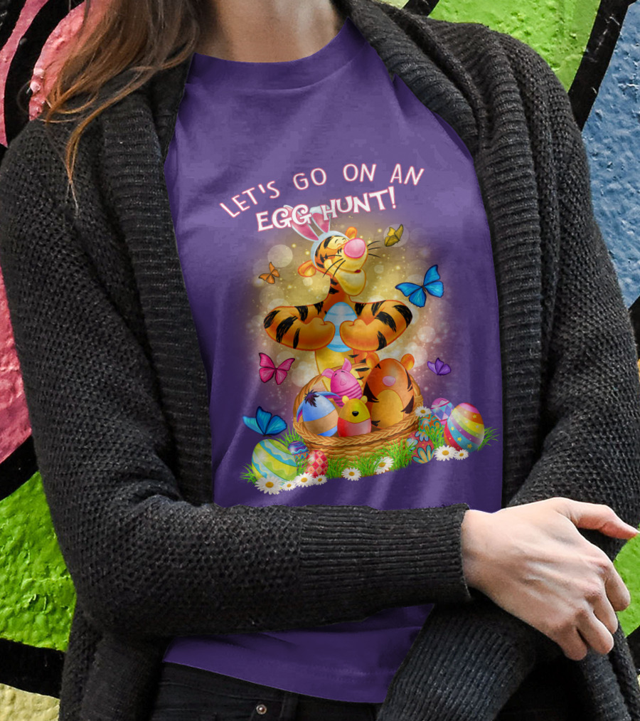 Let's Go On An Egg Hunt Tigger T-Shirt