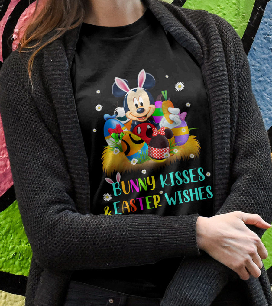 Mickey Bunny Kisses & Easter Wishes T-Shirt