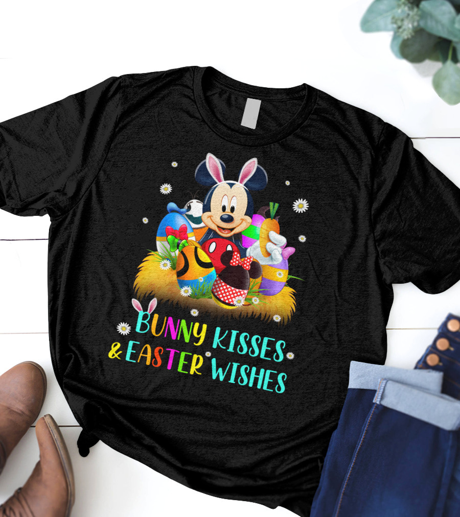 Mickey Bunny Kisses & Easter Wishes T-Shirt