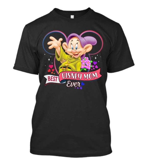 Best Disney Mom Ever With Dopey And Hearts T-Shirt