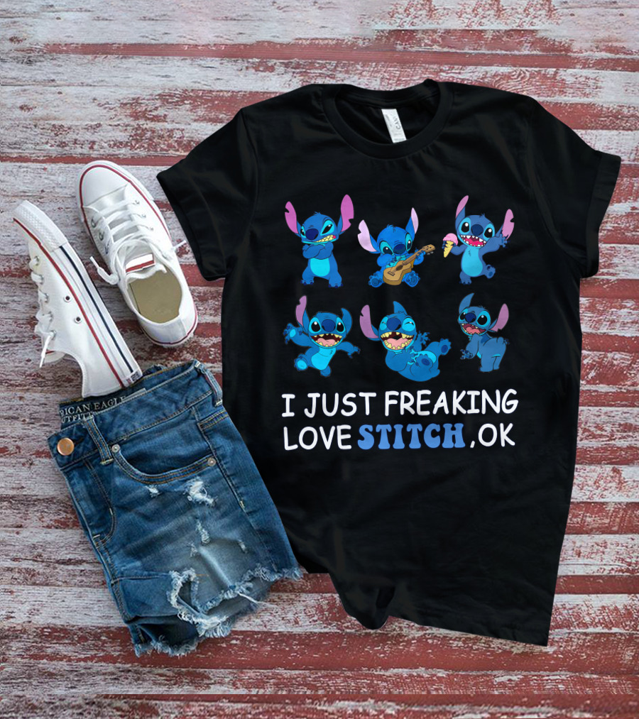 I Just Freaking Love Disney Stitch Ok T-Shirt