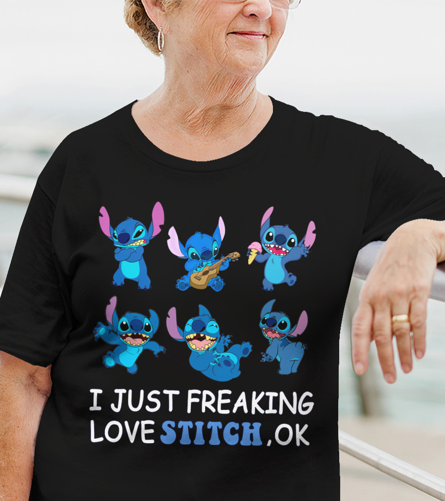 I Just Freaking Love Disney Stitch Ok T-Shirt