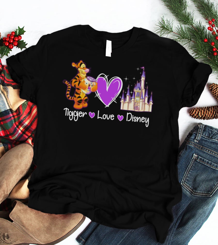 Tigger Love Disney Castle T-Shirt
