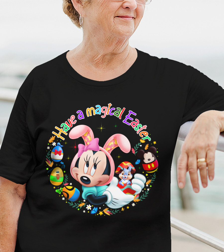 Have A Magical Easter Minnie Mouse With Easter Eggs And Bunny Ears T-Shirt