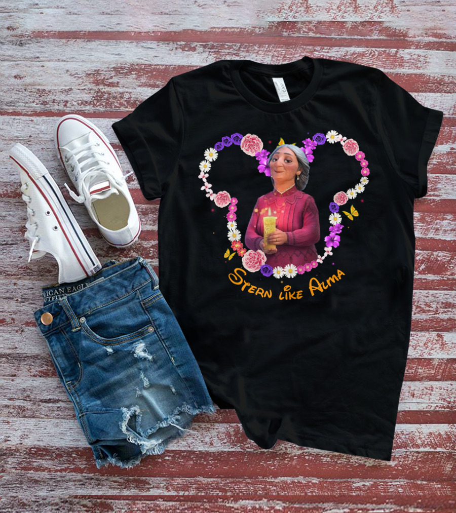 Stern Like Alma Encanto Inspired Floral Heart T-Shirt