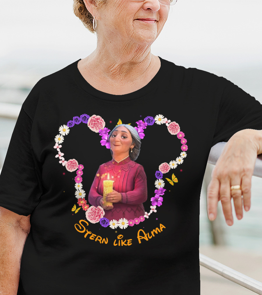 Stern Like Alma Encanto Inspired Floral Heart T-Shirt