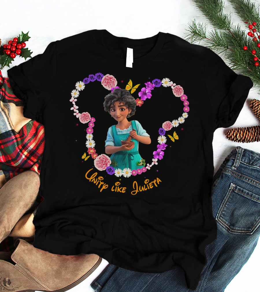 Unity Like Julieta Flower Heart Encanto Character T-Shirt