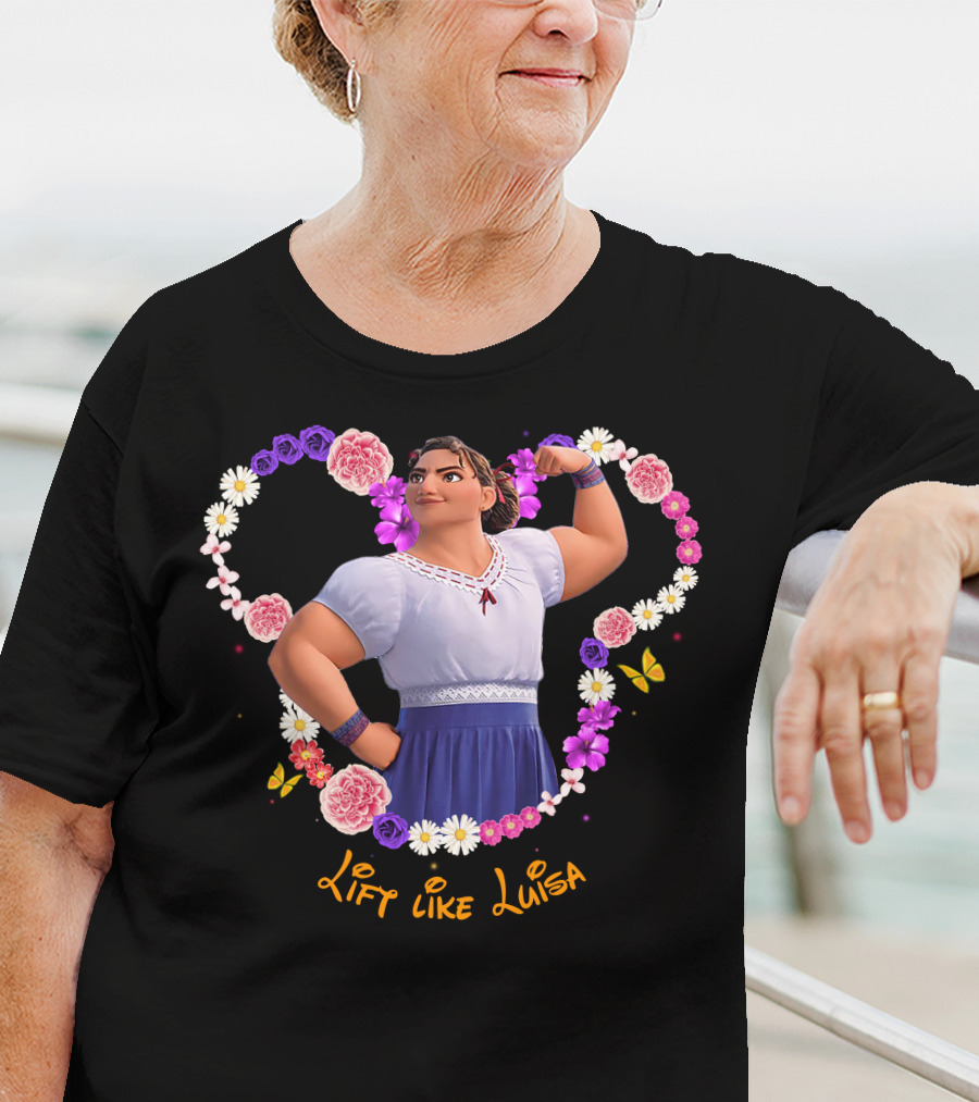 Lift Like Luisa Flowers Butterflies T-Shirt