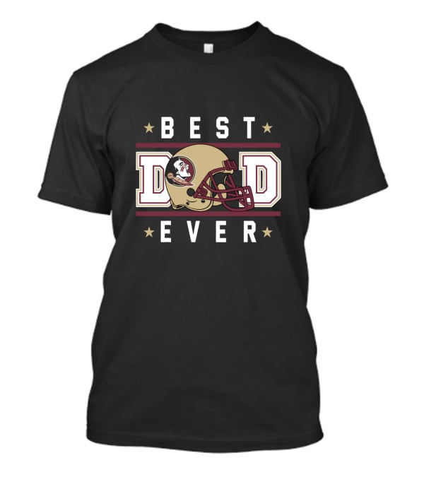 Best Dad Ever Florida State Seminoles Helmet T-Shirt