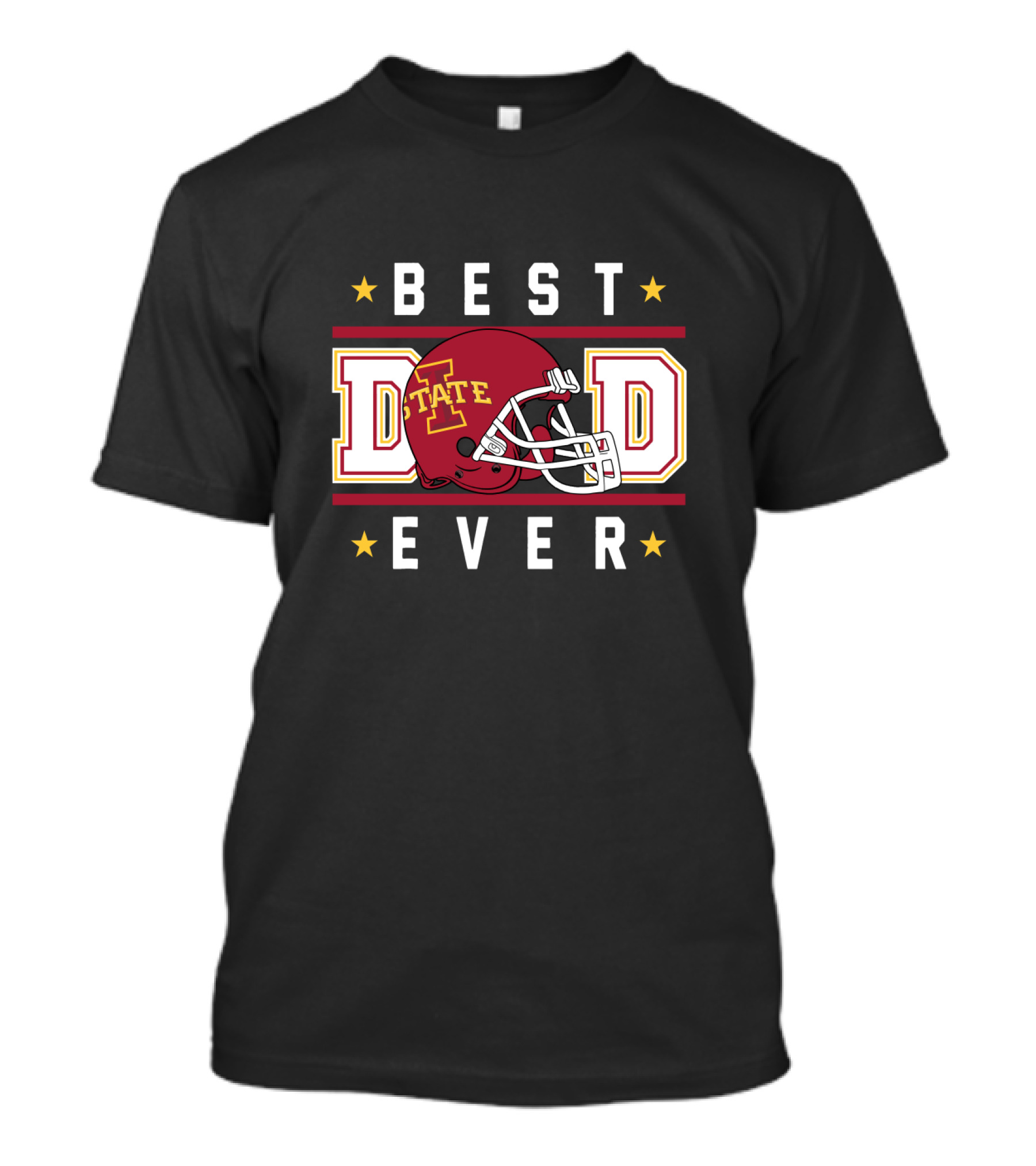 Best Dad Ever Iowa State Cyclones Football Helmet T-Shirt