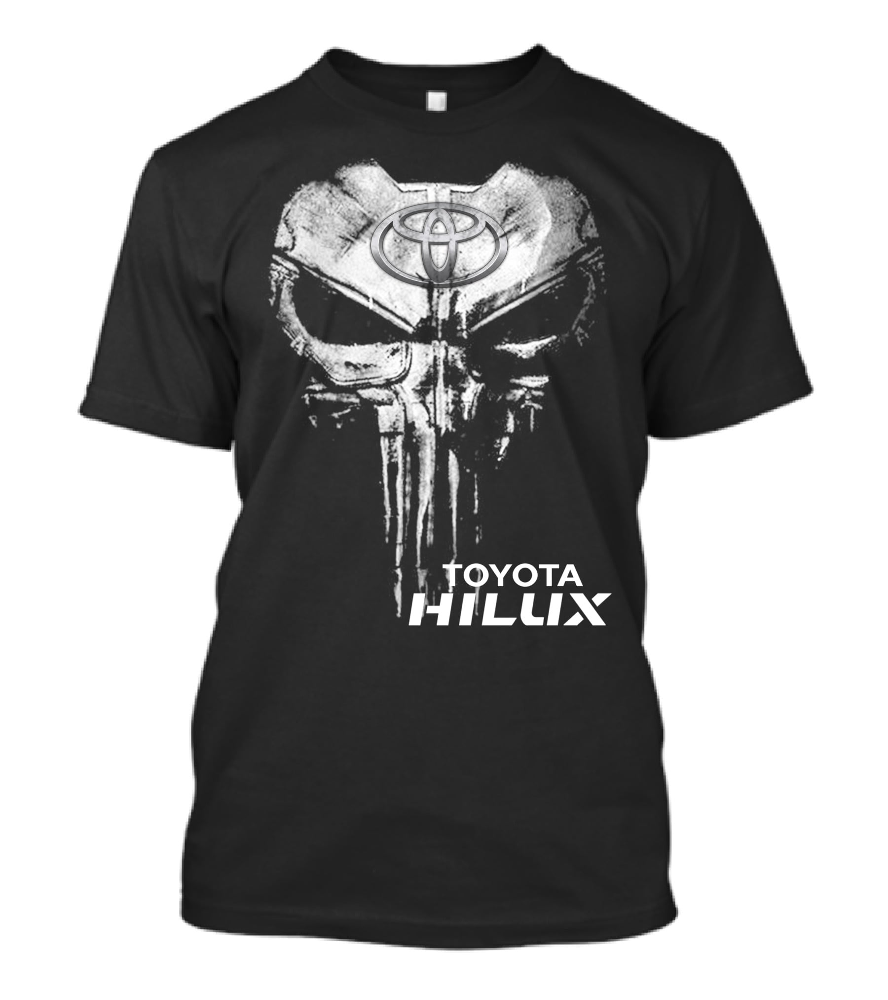TOYOTA HILUX PUNISHER SKULL LOGO T-Shirt