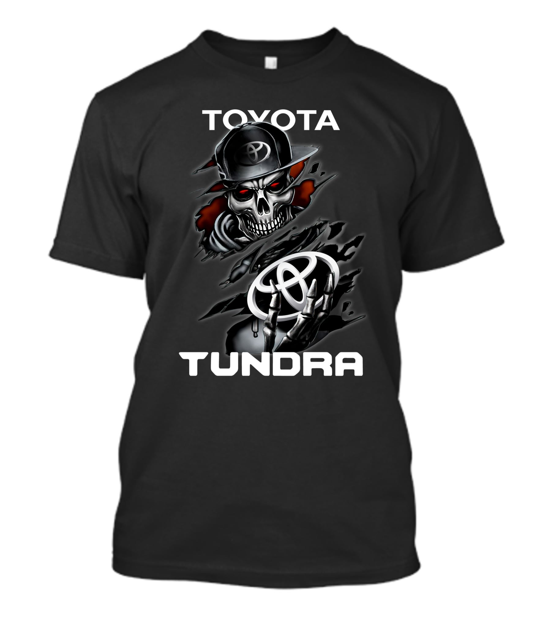 TOYOTA TUNDRA Skeleton Hoodie Emblem T-Shirt