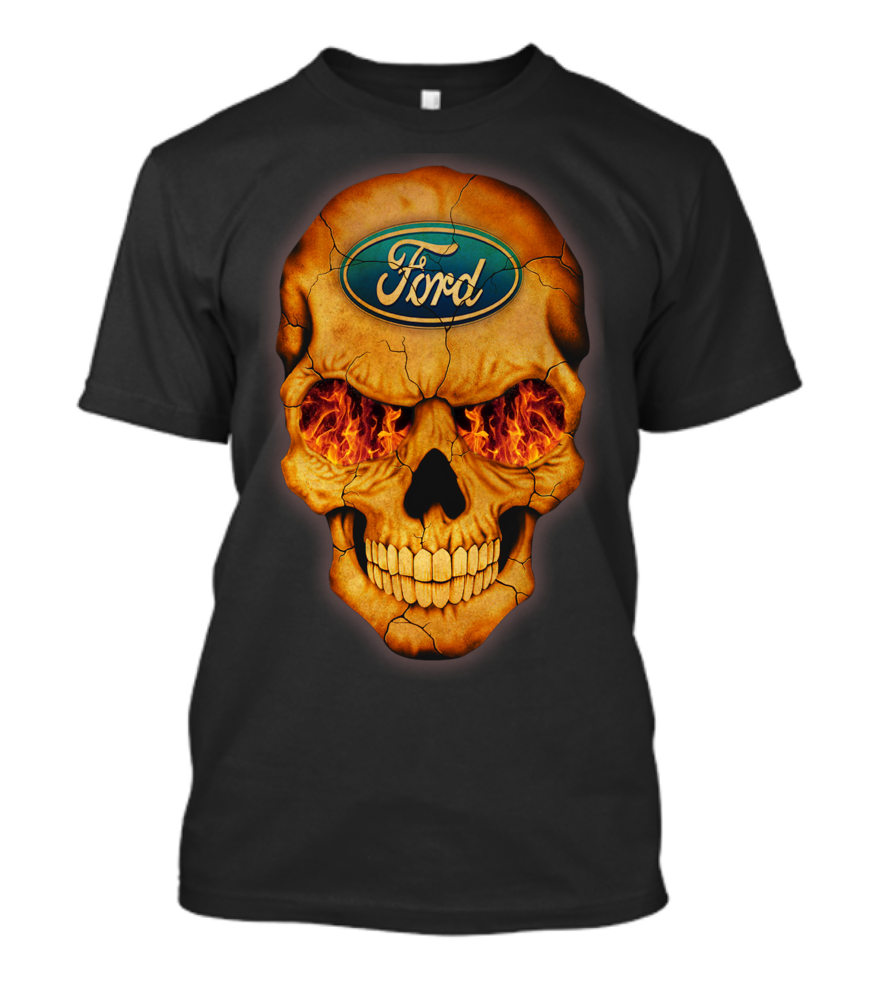 Ford Skull Flaming Eyes T-Shirt