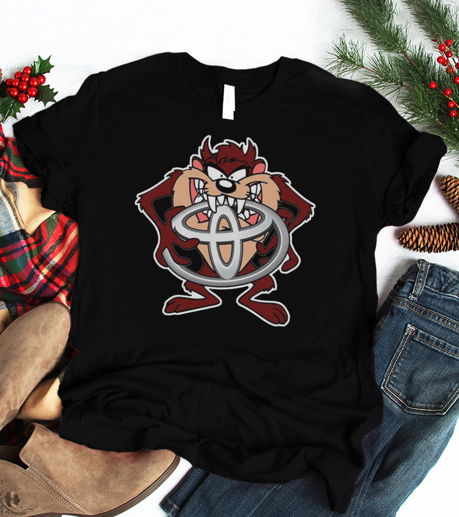 Taz Tasmanian Devil Toyota Logo Mashup T-Shirt