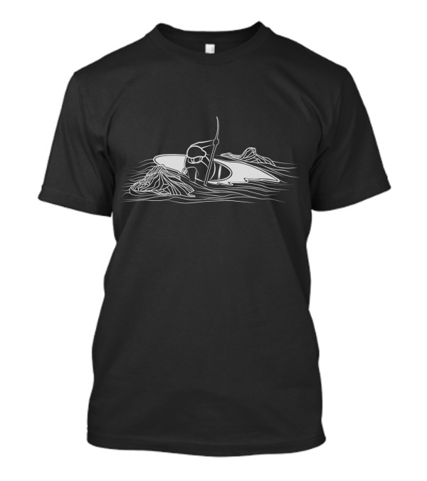 White Water Kayaking Kayaker River Adventure T-Shirt