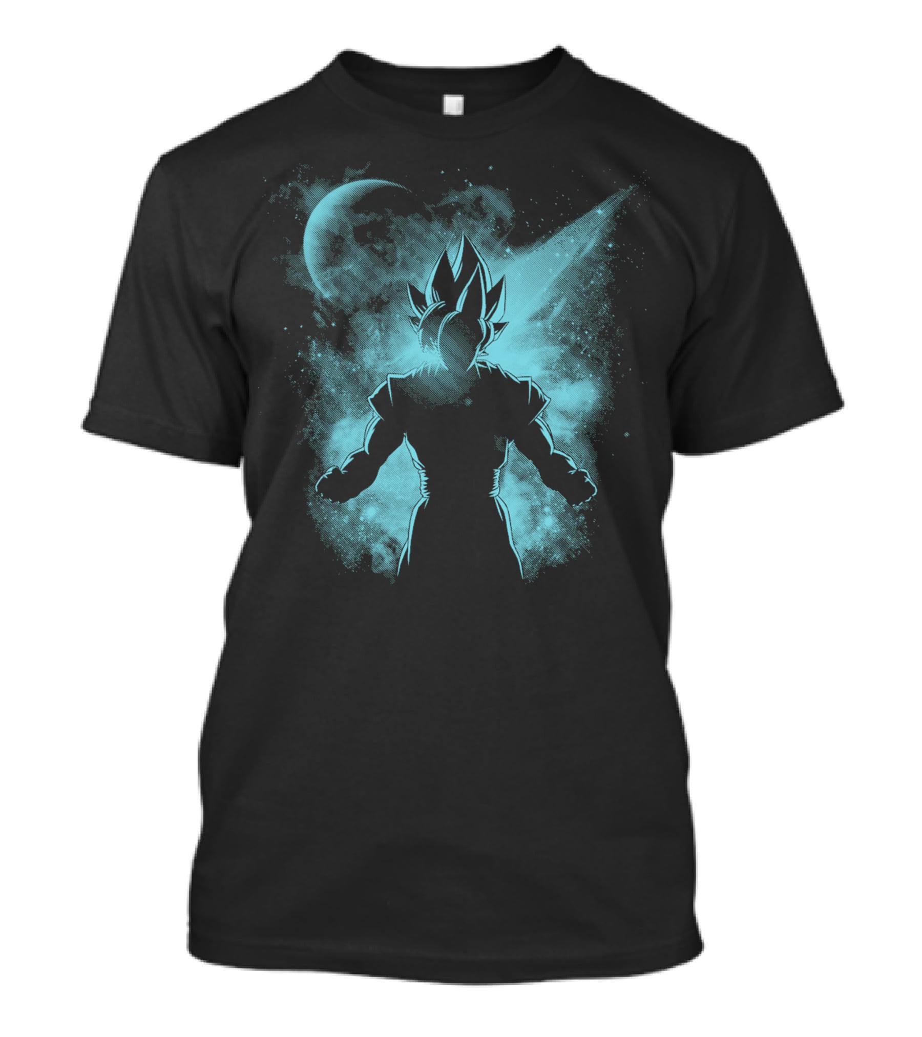 Super Saiyan Galaxy Aura Blue Level Mode T-Shirt