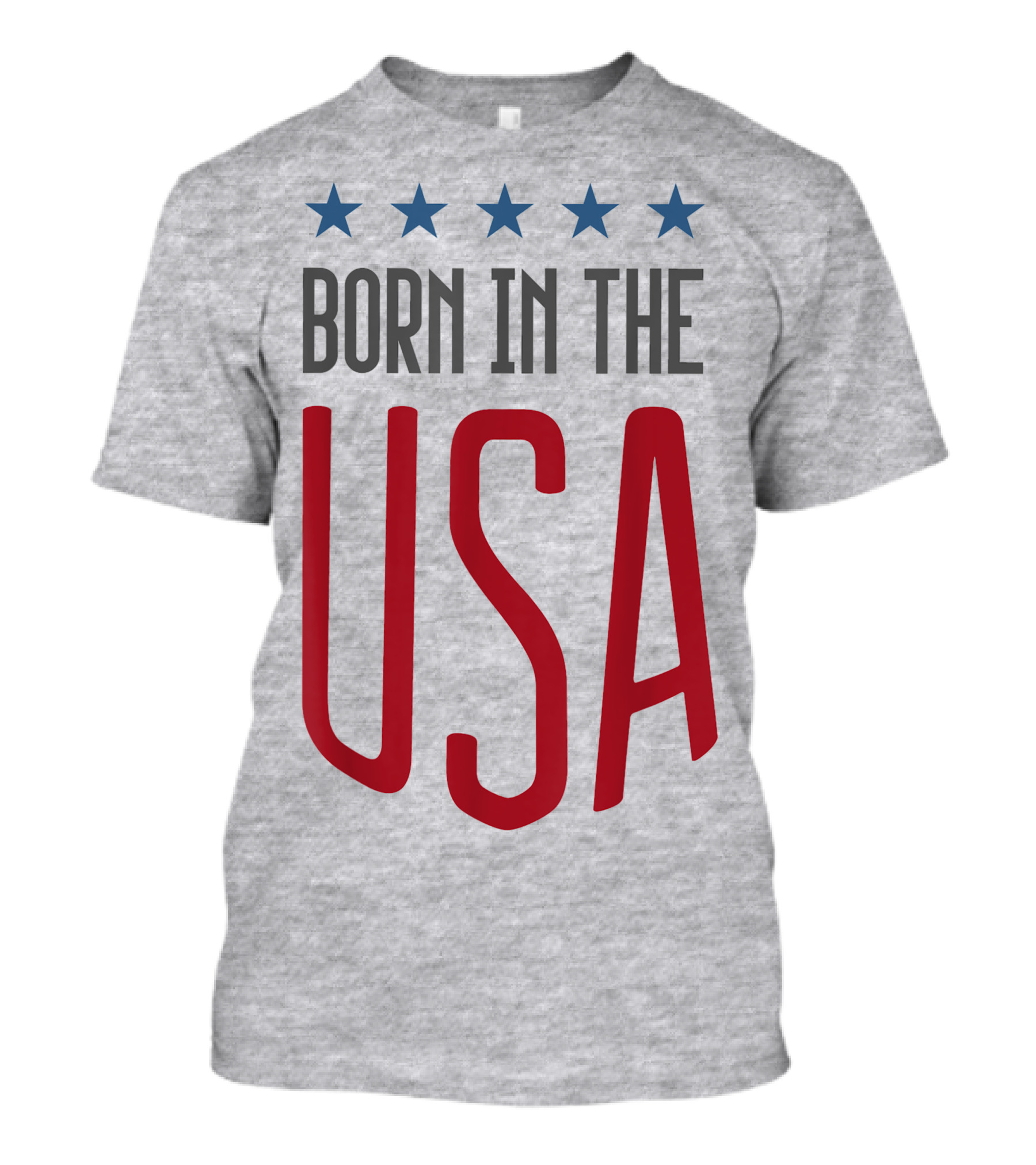 Born In The USA Patriotic Stars Banner T-Shirt