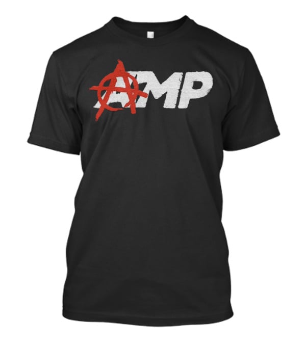 Anarchy Symbol With AMP Text T-Shirt