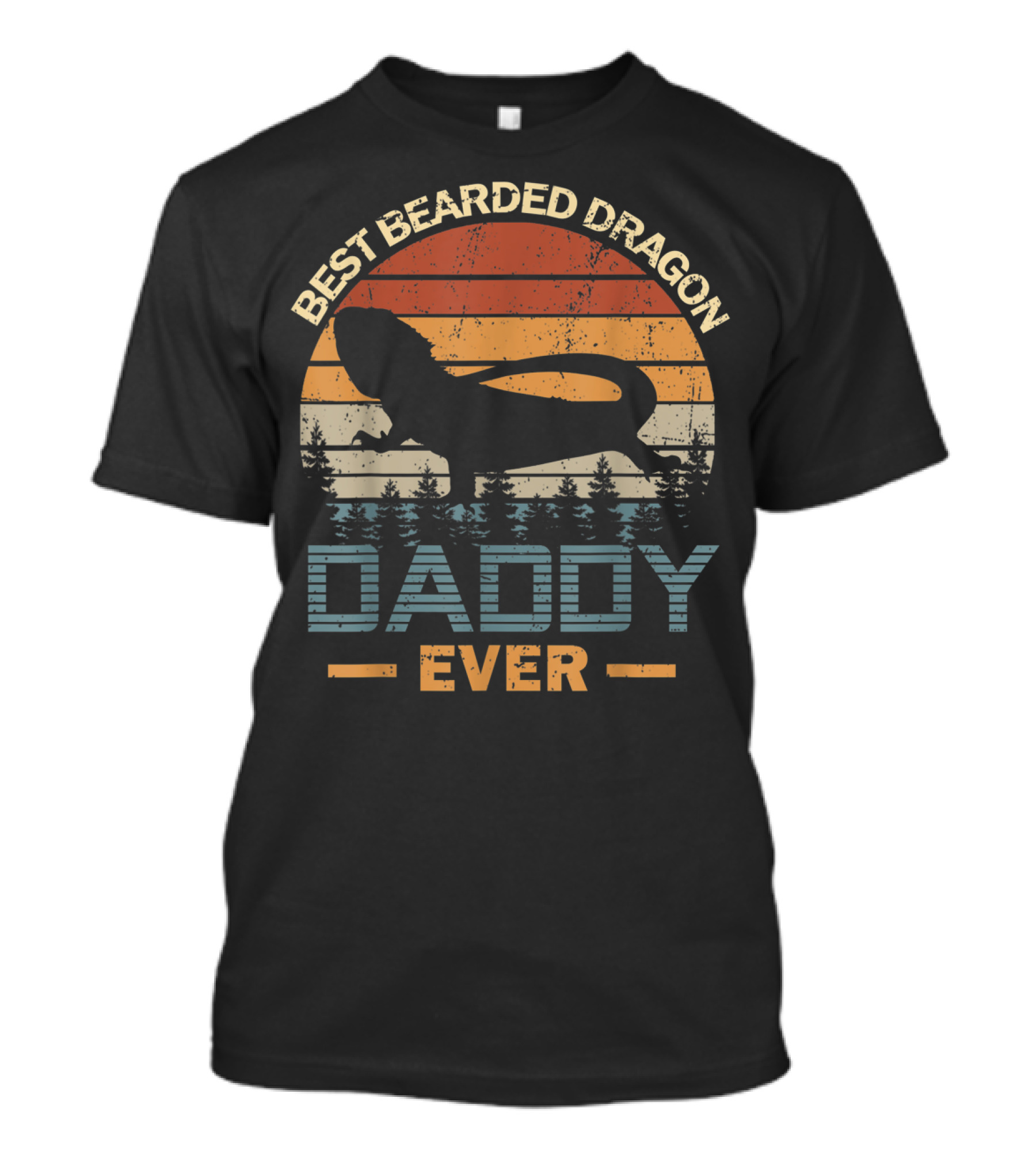Best Bearded Dragon Daddy Ever Retro T-Shirt
