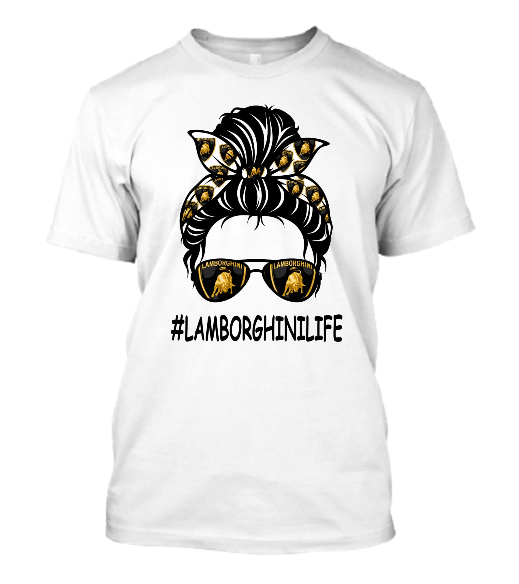 LAMBORGHINILIFE Sunglasses And Bandana T-Shirt