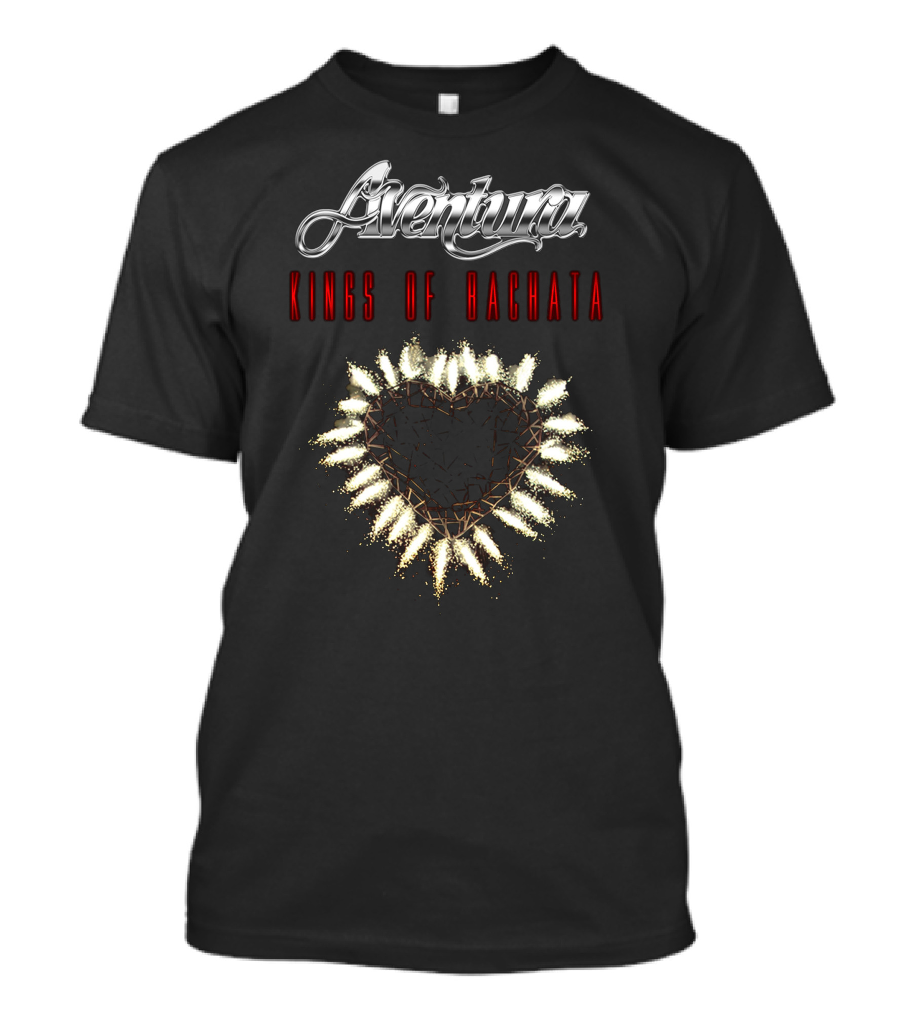 Aventura Kings Of Bachata Heart T-Shirt