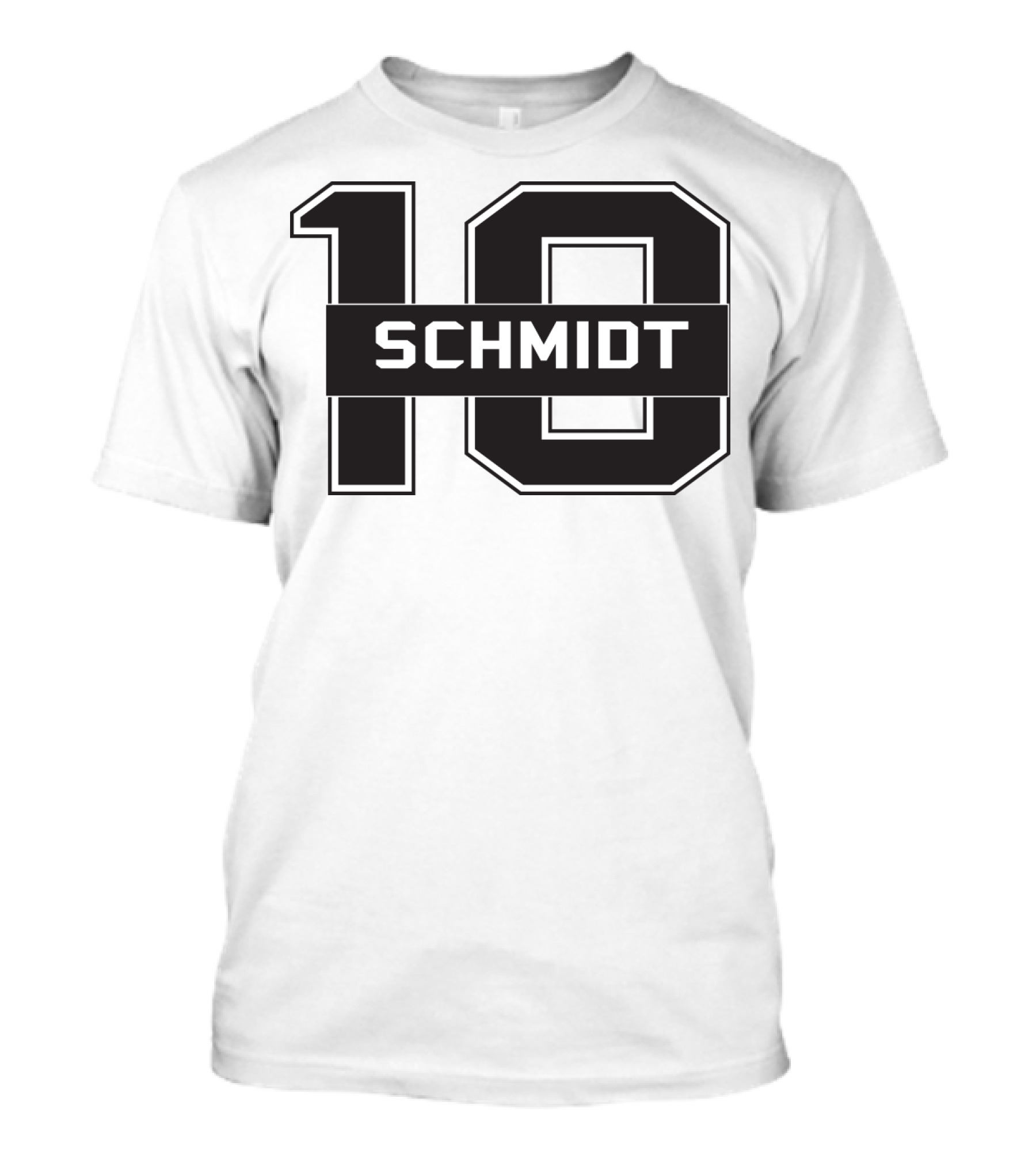 Schmidt 10 Sports Team Inspired Number T-Shirt