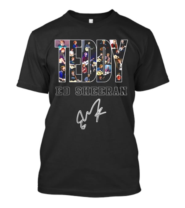 Teddy Ed Sheeran Signature Collage T-Shirt
