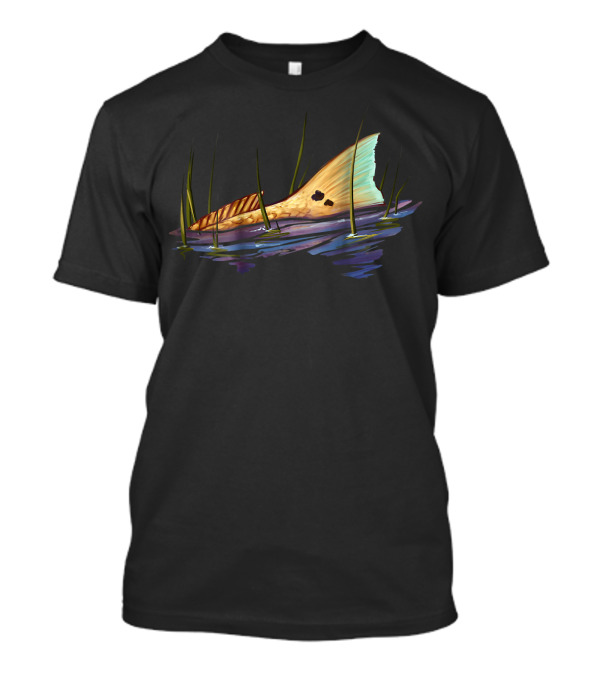 Tailing Redfish Red Drum Fish In Shallow Water T-Shirt