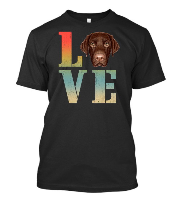 Love Labrador Retriever Puppy Breeds Dog T-Shirt