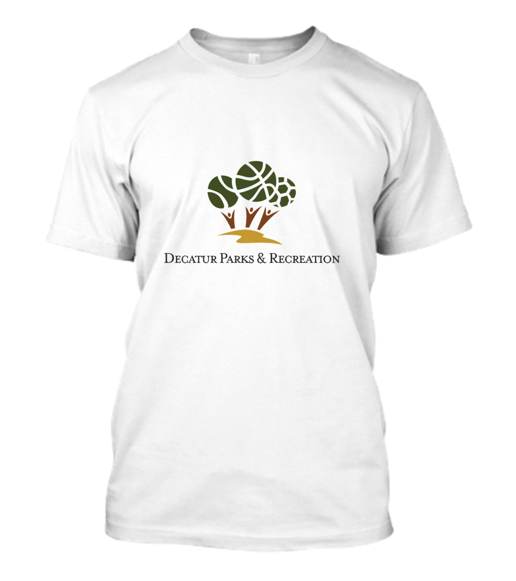 Decatur Parks And Recreation Logo Forest Elements T-Shirt