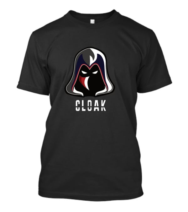 Cloak Red White Black Hooded Mask T-Shirt