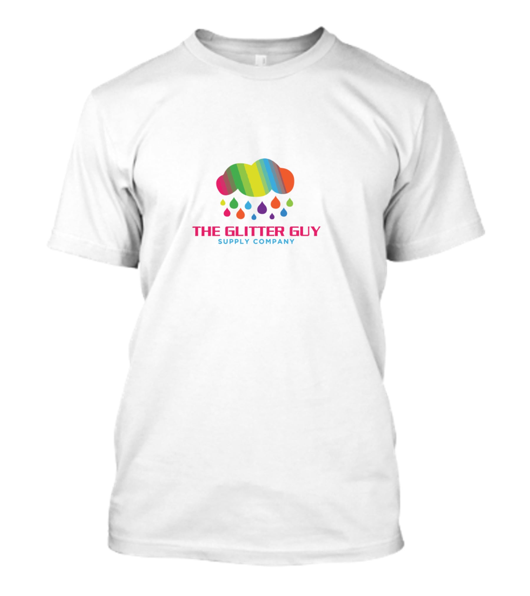 THE GLITTER GUY SUPPLY COMPANY Rainbow Cloud Droplets T-Shirt