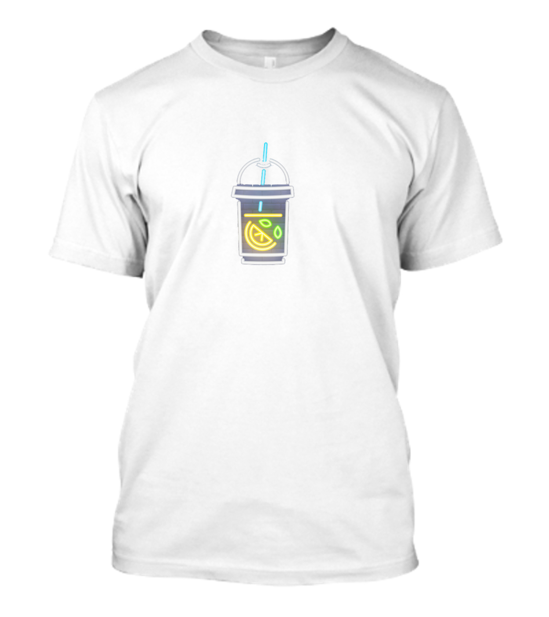 Lemon Drink Neon Sign Art Brick Nermon T-Shirt