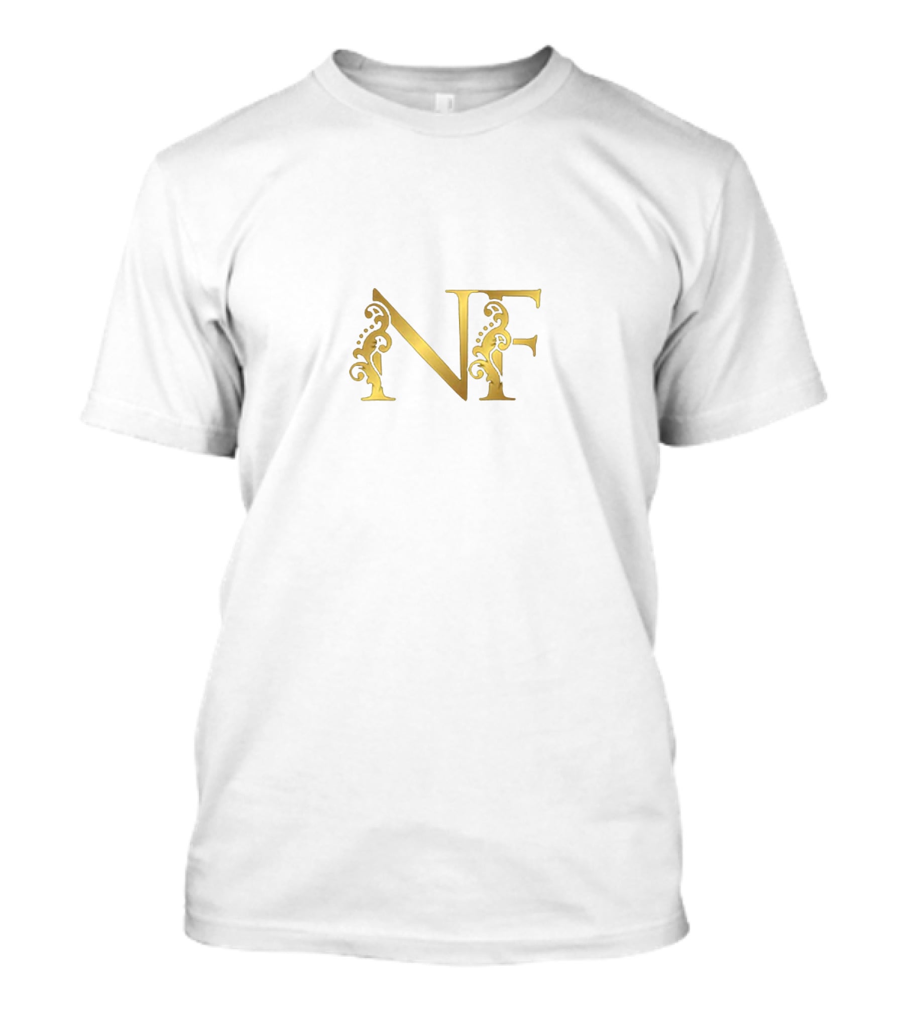 NF Golden Ornate Initials T-Shirt