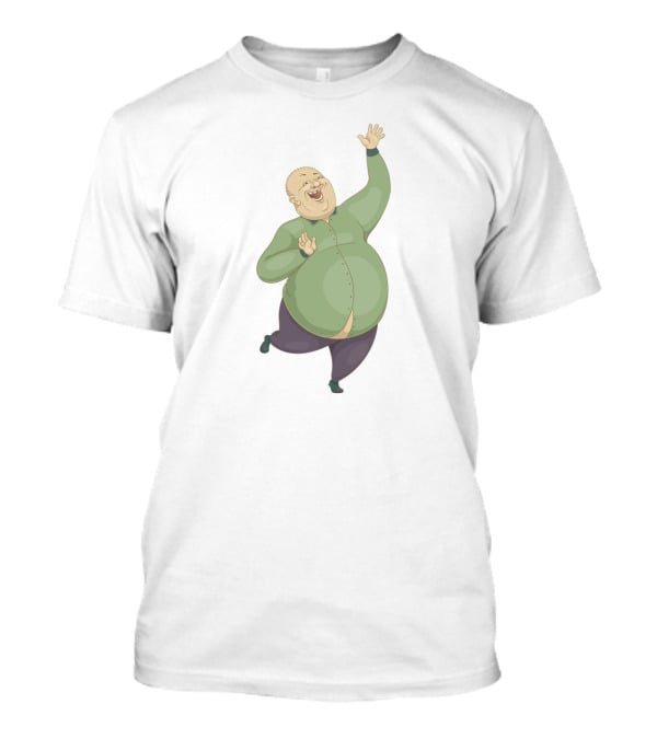 Green Guy Joyful Celebration In Green T-Shirt