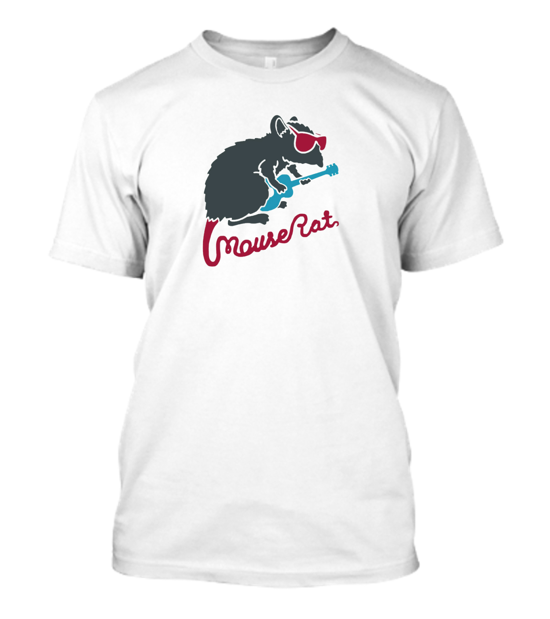 Mouse Rat Sunglasses Guitar T-Shirt