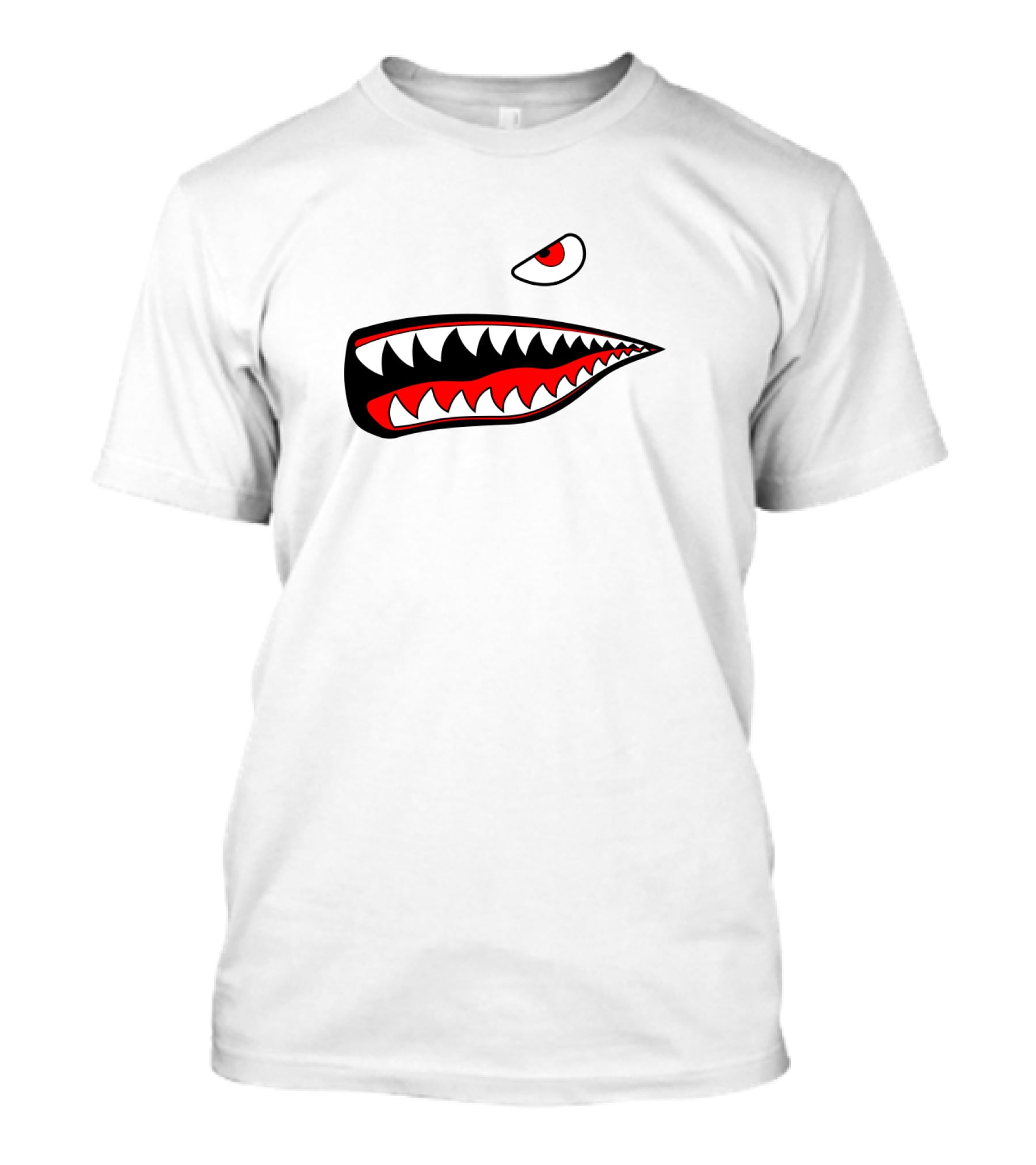 Bape Shark Face Iconic Red Eye And Mouth T-Shirt