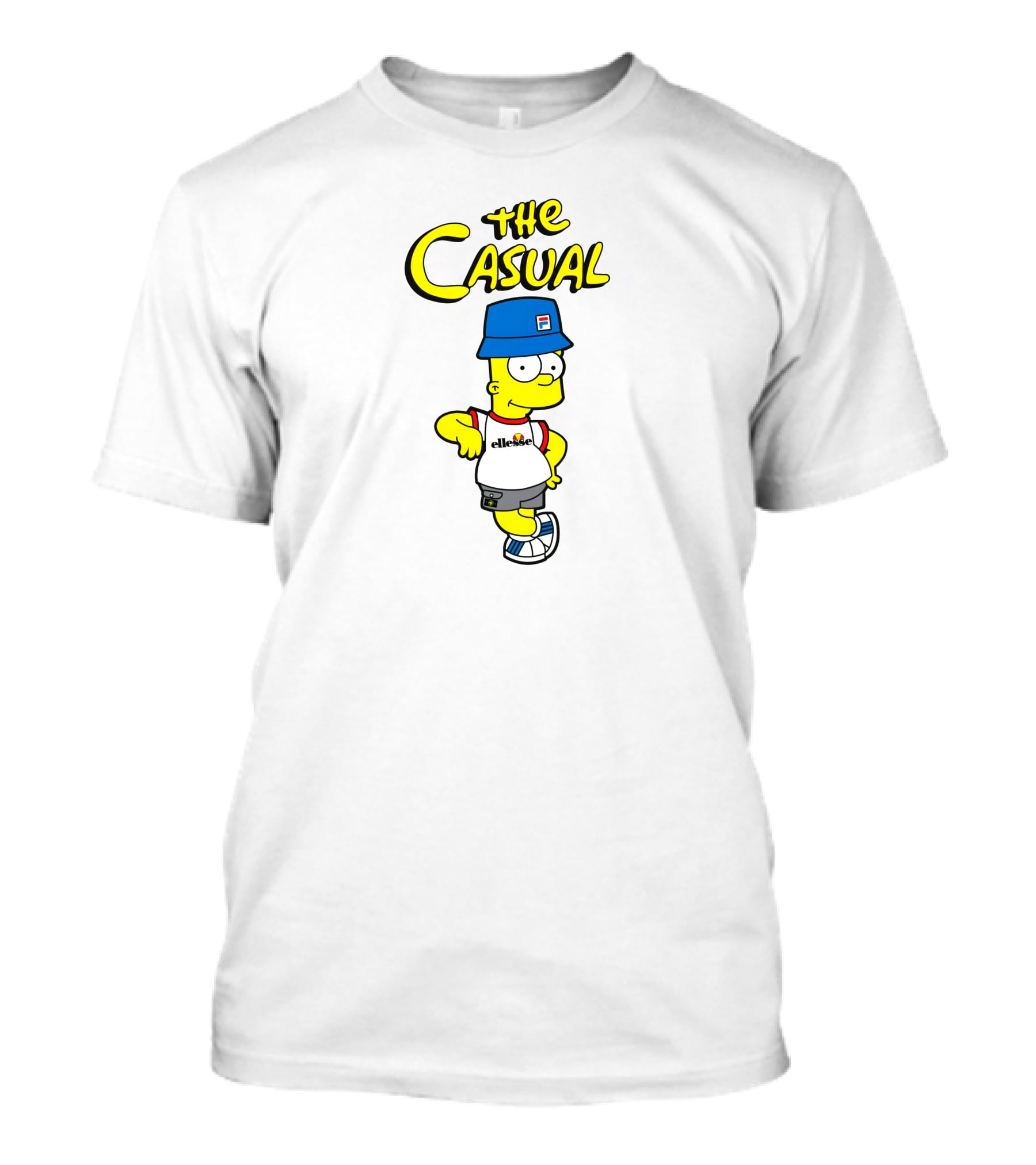 The Casual Bart Parody Ellesse Fila T-Shirt