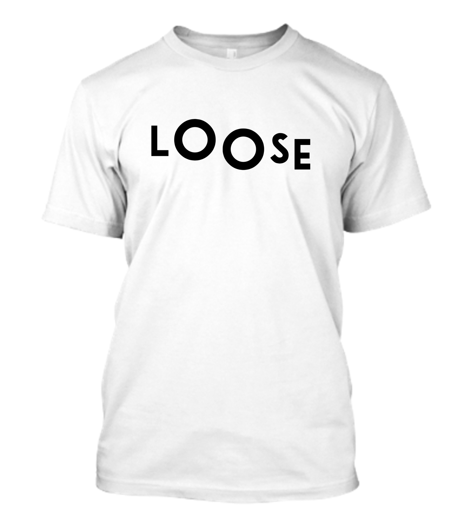 LOOSE Minimalist Bold Typography Fashion T-Shirt
