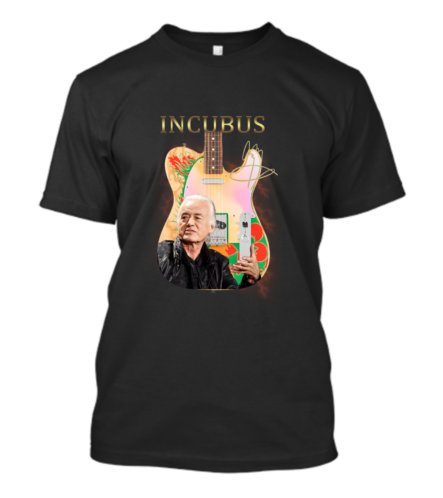 Incubus Signature Guitar With Rock Legend T-Shirt